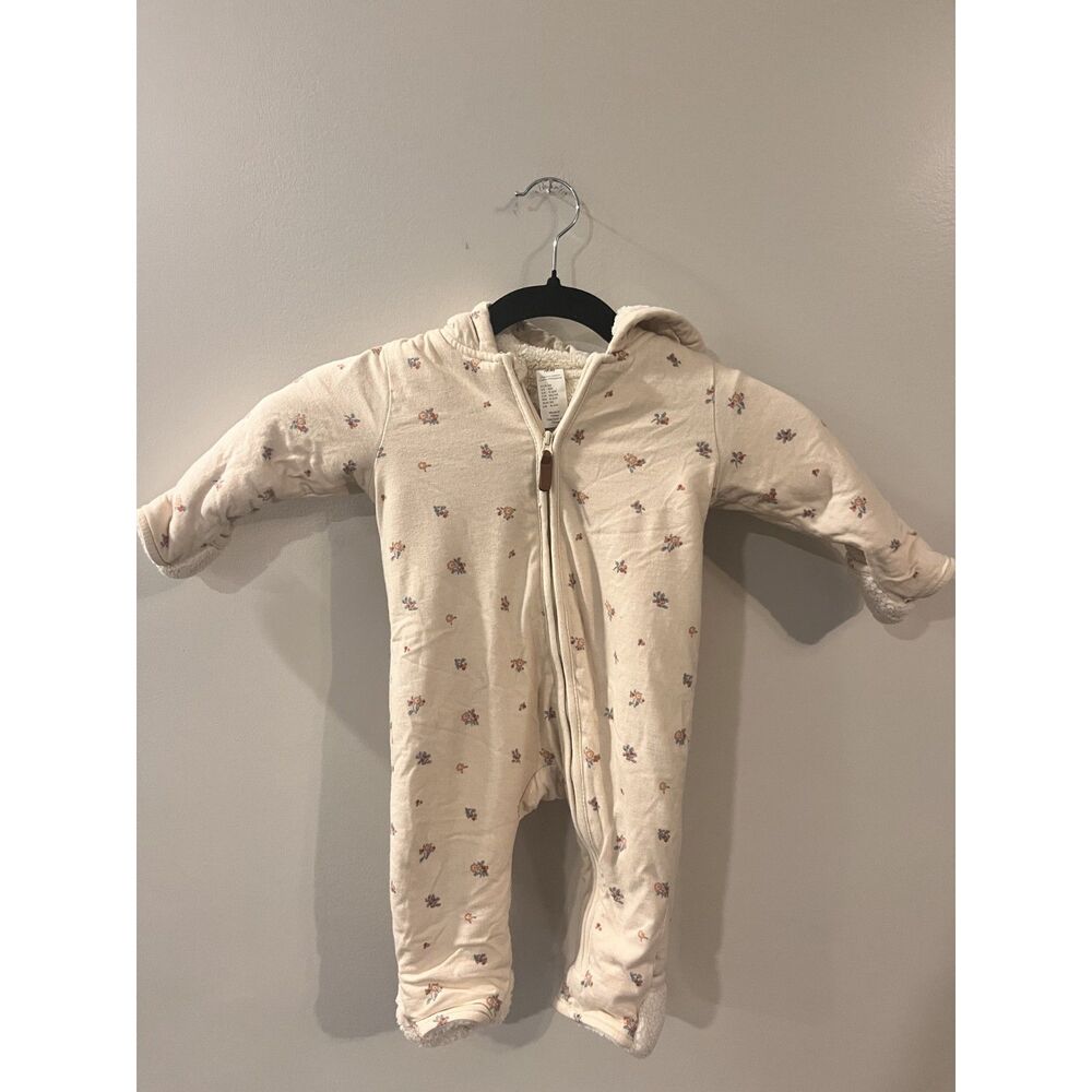 H&M Baby Floral Winter Suit Size 6-9 Months